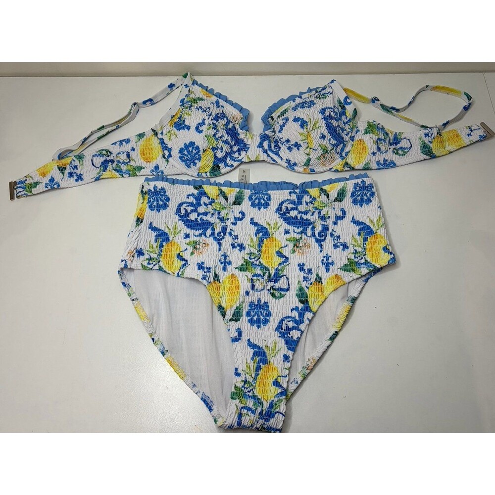 Women’s 2 Piece Swim Suit with Lemons